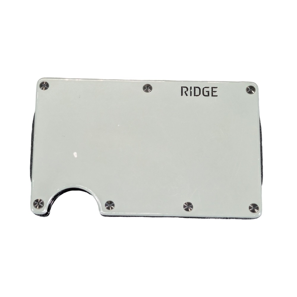 Qq4U The Ridge Wallet RFID Blocking Aluminum W/ Cash Strap - Slate Used